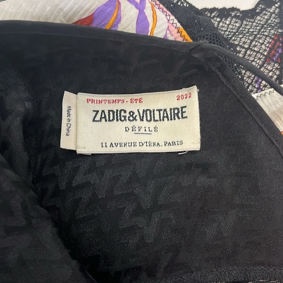 Zadig & Voltaire Women’s Cole Bis Mix Silk-Blend Dress, Size Small - Picture 10 of 13